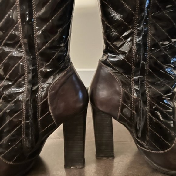 Studio Pollini Patent Boots - Picture 5 of 6